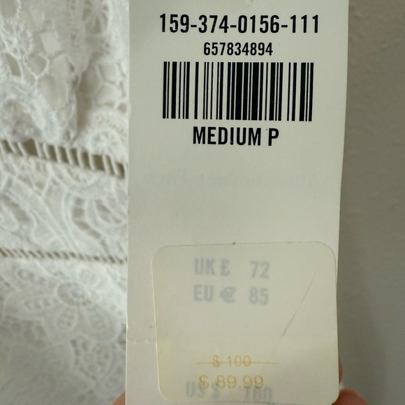Abercrombie & Fitch White Lace Mini Dress - Picture 3 of 3